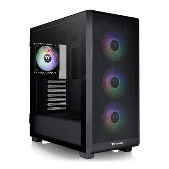 Thermaltake S250 TG ARGB Mid Tower PC Case Black